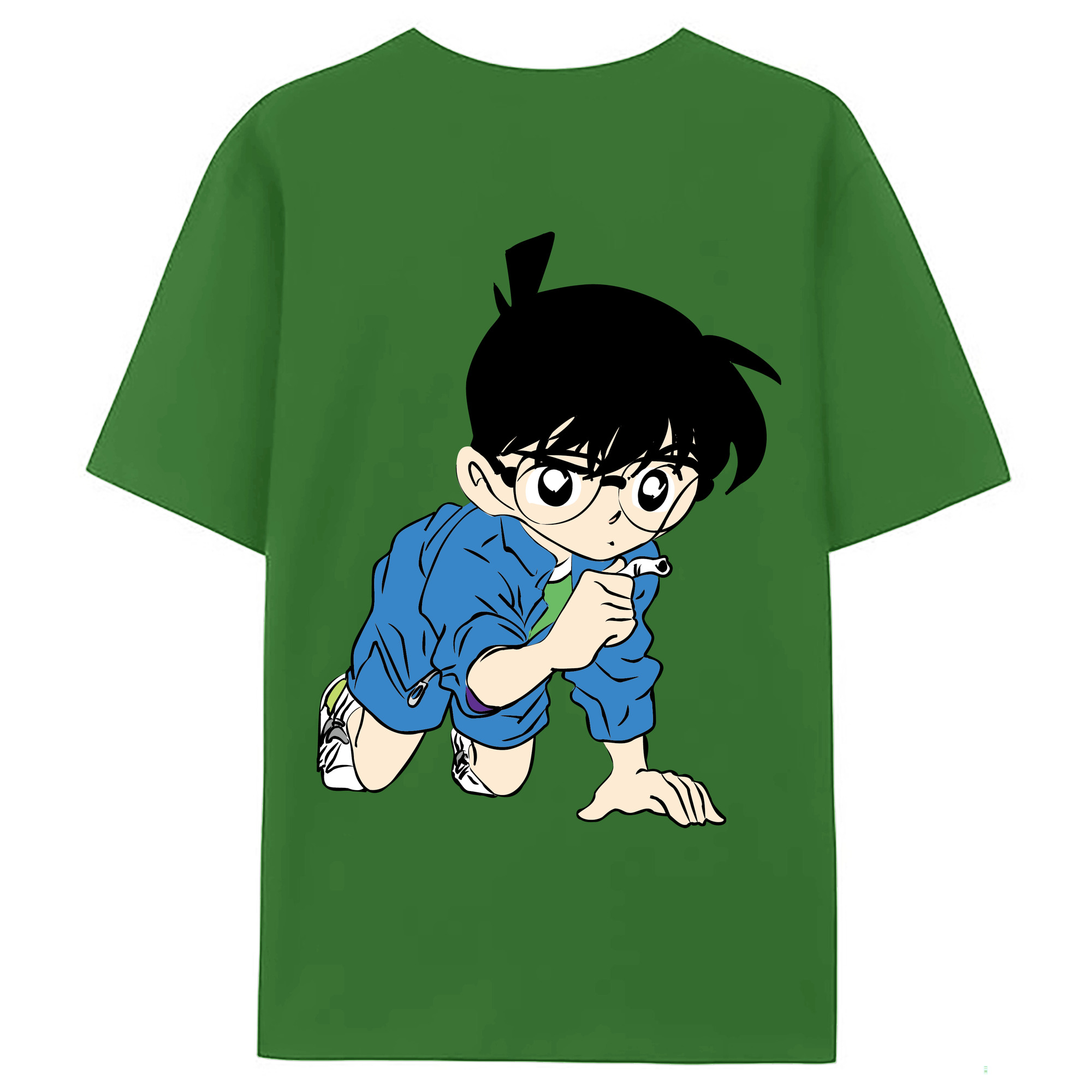 （画像用） 名探偵コナン 江戸川 コナン Detective Conan Conan Edogawa レディース半袖Tシャツ(バックプリント)